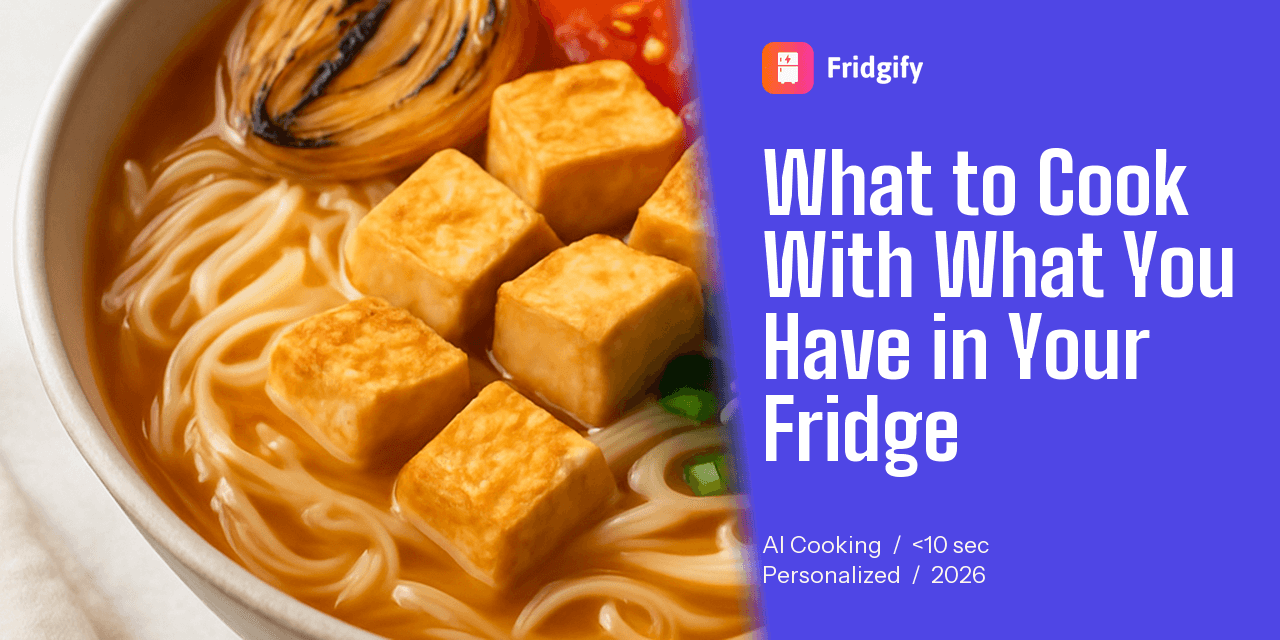What to Cook With What You Have in Your Fridge (AI Makes It Instant)